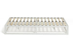 Platform Single Metal Bed Frame - White