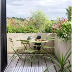Habitat Eve 4 Folding Metal Garden Chairs - Light Green