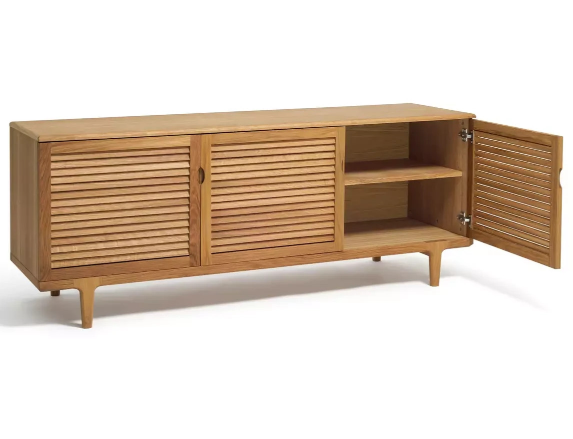 Oiled Slatted Sideboard - Natural (B Grade 1070)