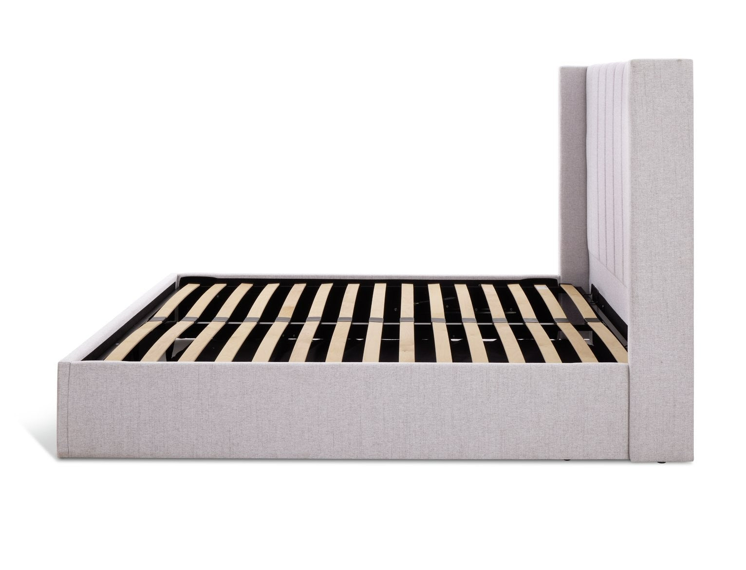 Kempley Double End Lift Ottoman Bed - Grey | Space Saving Sleep Solution