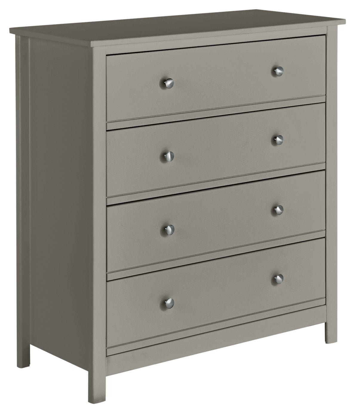 Brooklyn 4 Chest of Drawers - Grey | Organized Clothing Space