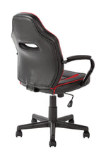 Faux Leather Mid Back Gaming Chair - Red & Black