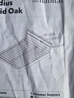 Radius Kingsize Wooden Bed Frame - Oak ( B Grade )