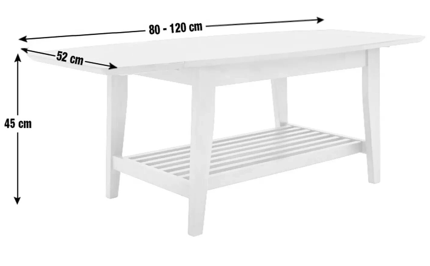 Butterfly Coffee Table - Walnut ( B Grade 46058 )