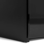Habitat Home Hayward 2 Door Small TV Unit - Black Gloss | Entertainment Storage