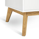 Pimlico 2 Door 2 Drawer Wardrobe - White | Slim wardrobe for small rooms