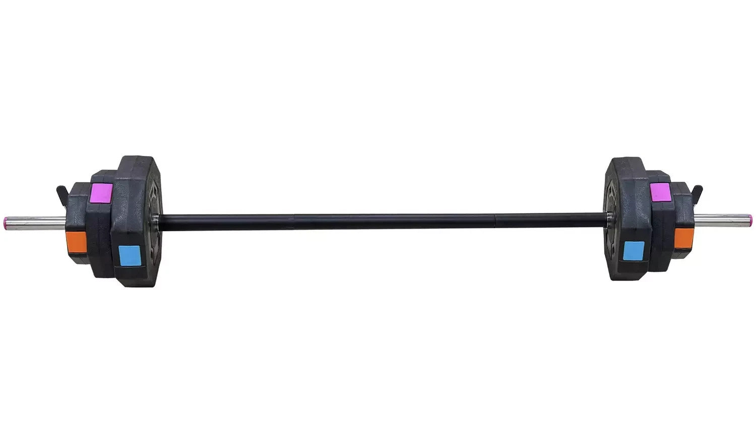 Opti Vinyl Barbell Set 20kg | Strength Training Weights Home Gym Equipment
