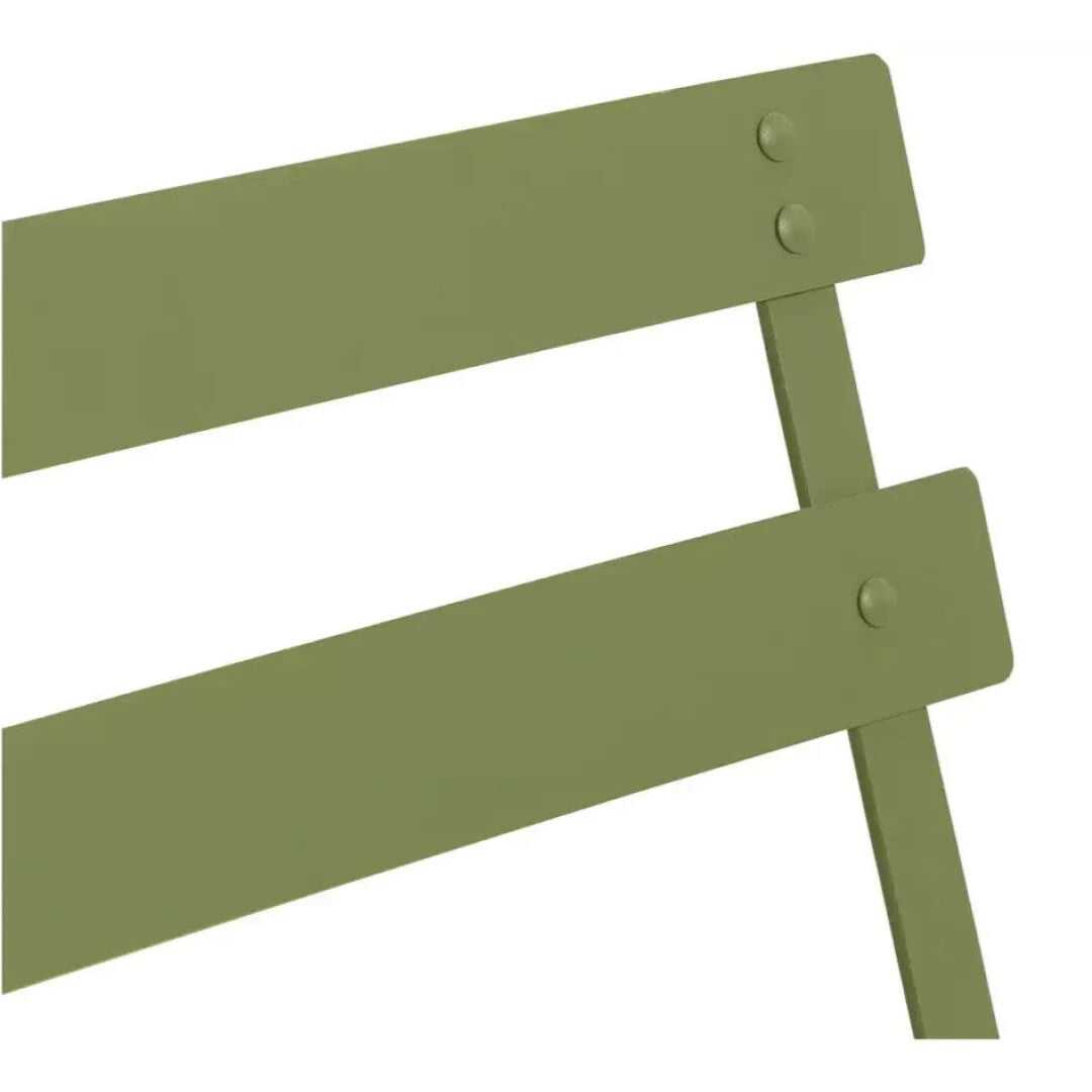 Habitat Eve 4 Folding Metal Garden Chairs - Light Green