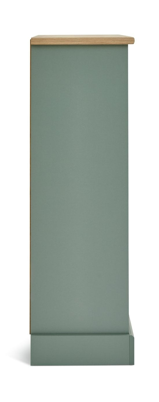 Home Winchester 2 Drawer Shelving Unit - Green | Organized Display Solution