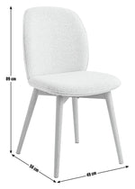 Laurel Pair of Fabric Dining Chairs - Dark Green | Rich Color Accent