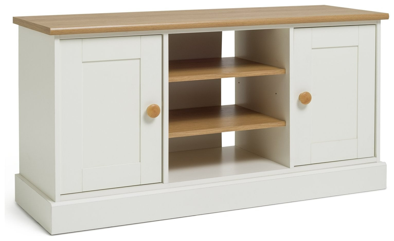 Home Winchester 2 Door TV Unit - Cream | compact TV stand