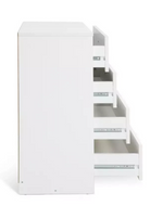 Home Juno 4 Drawer Chest White | Bedroom Storage Furniture Unit
