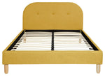 Elin Double Fabric Bed Frame - Mustard | Modern Bedroom Style