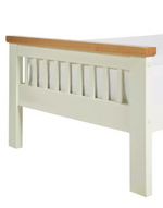 Home Aubrey Single Wooden Bed Frame - Two Tone (S)