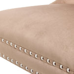 Home Princess Velvet Dining Chair - Taupe | Elegant Mealtime Seating