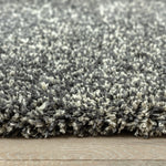 Cosy Grey Marl Shaggy Rug - 230x160cm | Large Grey Shaggy Carpet