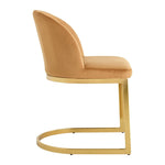 Home Willa Pair of Velvet Dining Chairs - Camel | Elegant Mealtime Seating