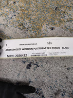 Habitat Akio Kingsize Platform Bed Frame - Black ( B Grade 32618  )