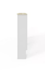 GFW Longslow Large Radiator Cover Grey & Oak | Home Heating Cover Cabinet 