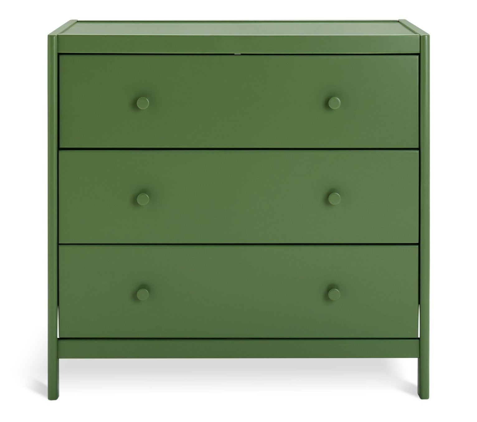 Bronte 3 Drawer Chest - Green | Bold color storage unit