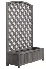 Lattice Wooden Garden Planter - Large | Outdoor Plant Pot Garden Decor
