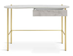 Habitat Dulcie 1 Drawer Office Desk - Marble Effect