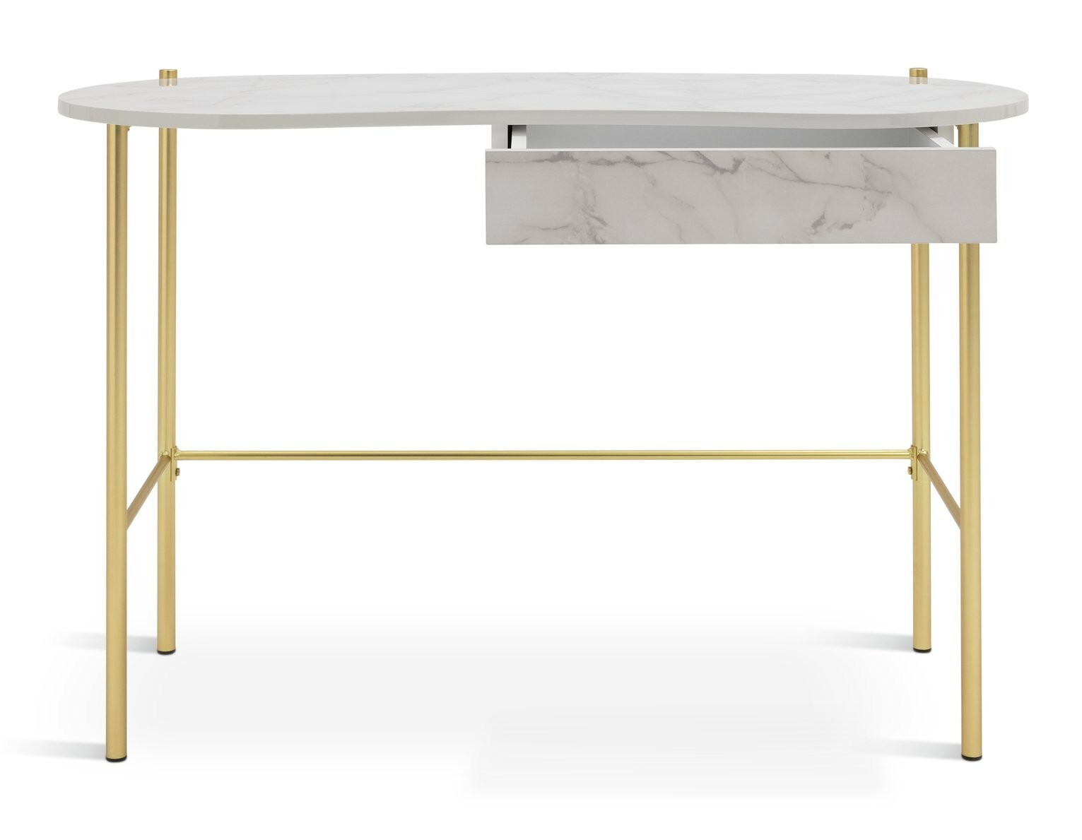 Habitat Dulcie 1 Drawer Office Desk - Marble Effect