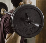Cast Iron Weights 2 x 10kg | Strength Training Weight Plates Gym Equipment Set