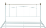 Yani Kingsize Metal Bed Frame - White
