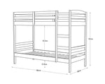 Josie Shorty Bunk Bed Frame - White | Multi Level Sleeping Setup
