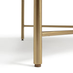 Habitat Elba Solid Marble Coffee Table - Brass