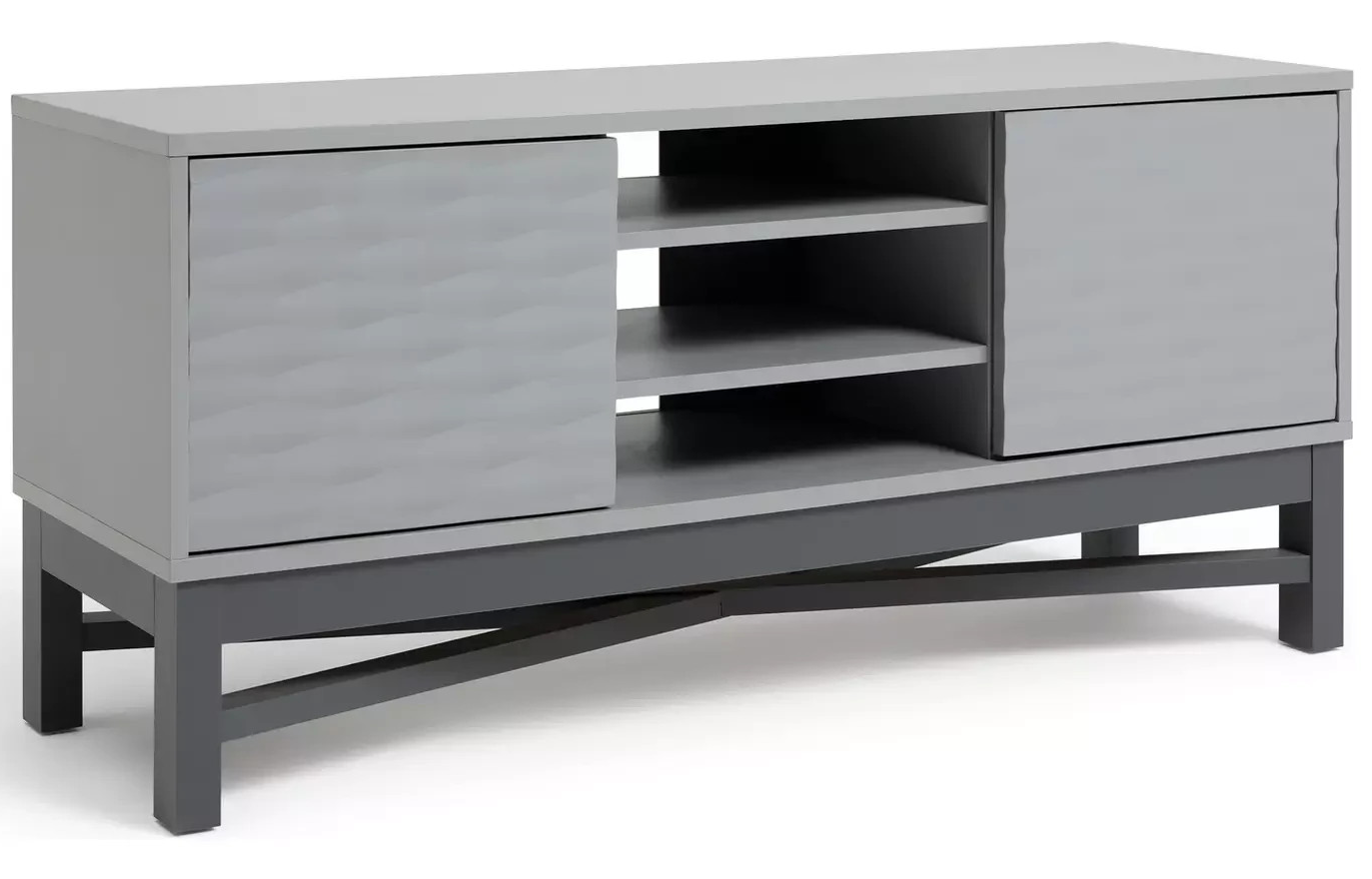 Zander Textured TV Unit - Grey (B Grade)