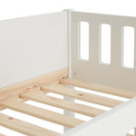 Ronnie High Sleeper Single Bed Frame - White | Space-saving high sleeper bed