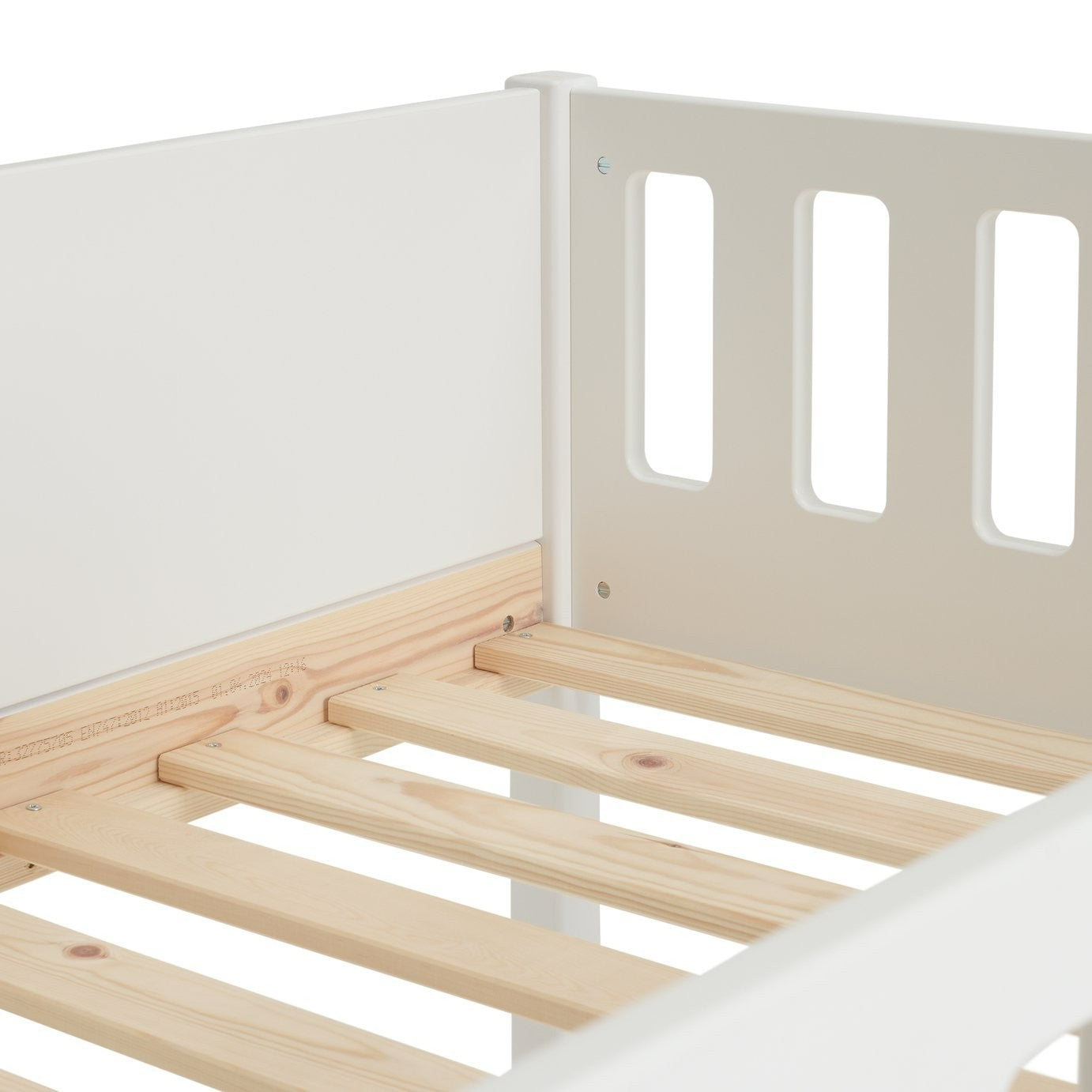Ronnie High Sleeper Single Bed Frame - White | Space-saving high sleeper bed