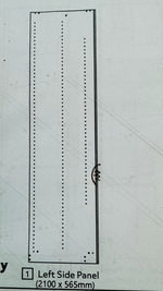 Habitat Munich Panelled 2 Door Wardrobe - Anthracite ( B Grade 33394 - 33397 )