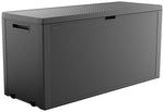 Keter Emily 277L Outdoor Garden Storage Box - Grey | Grey Plastic Storage Chest