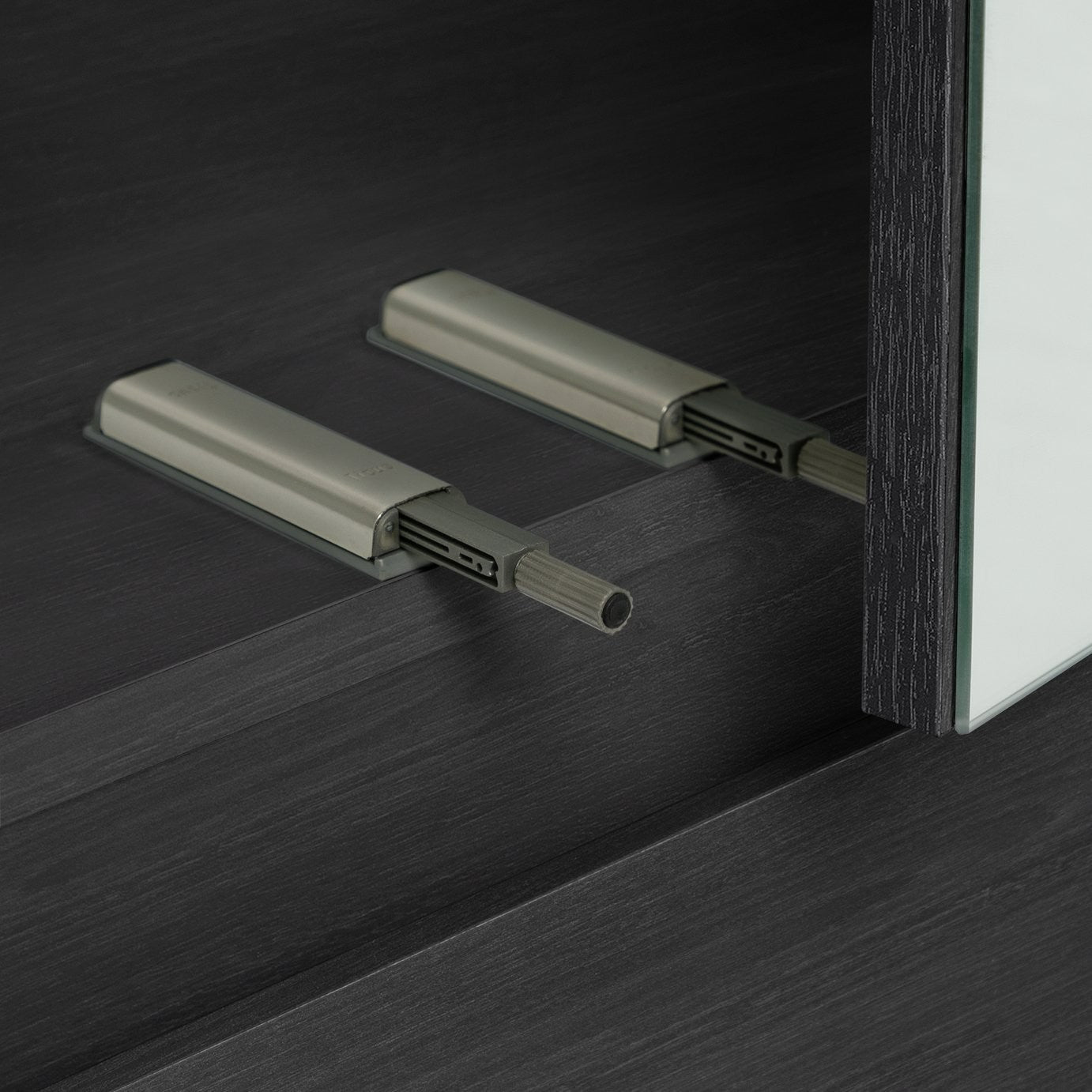 Jenson 2 Door 2 Drawer Mirror Wardrobe - Black Brown | wardrobe with mirror