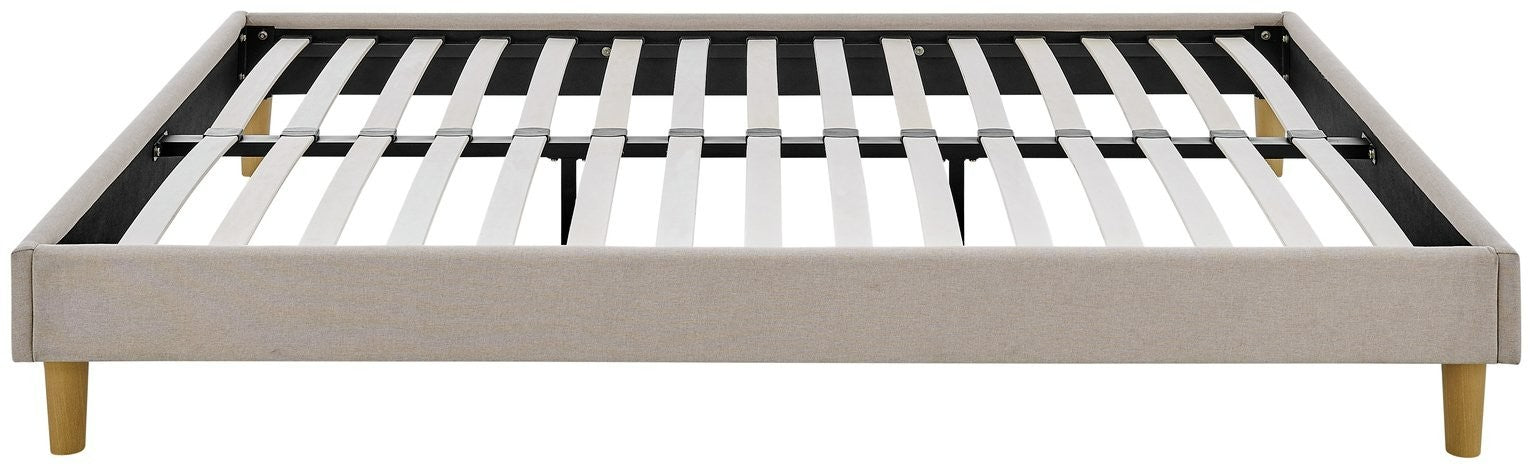 Arthur Platform Kingsize Bed Frame - Natural | Sleek low profile platform bed