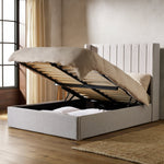 Kempley Kingsize End Lift Ottoman Bed - Grey | Elegant Sleep Space