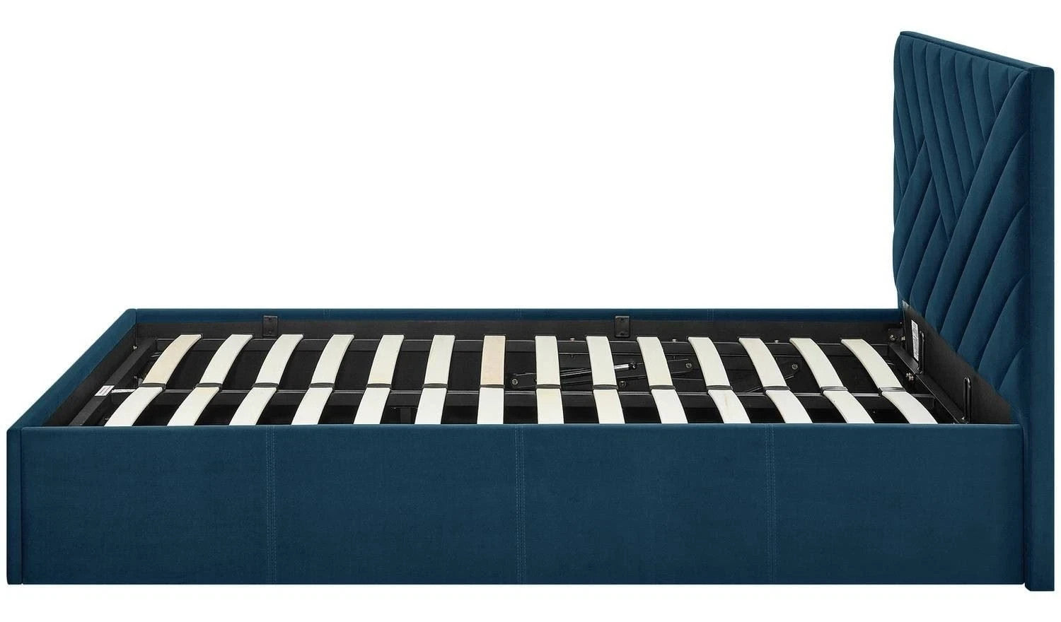 Luca Double End Lift Ottoman Bed - Navy