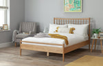 Chiltern Spindle Kingsize Wooden Bed Frame - Oak | Contemporary Interior Design