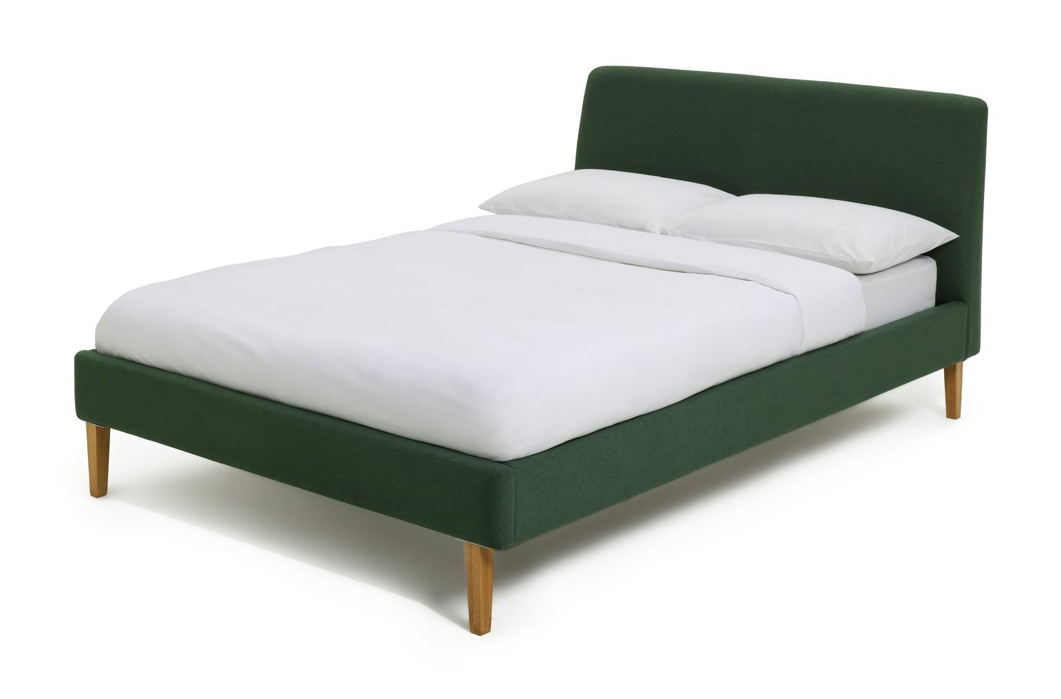 Ren Double Fabric Bed Frame - Moss Green | Modern Bedroom Style