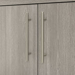 Brisbane 2 Door Shoe Storage Cabinet - Grey & Oak