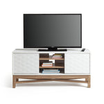 Habitat Zander Textured TV Unit - White & Oak Effect