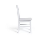 Chicago Pair of Solid Wood Dining Chair - White ( B Grade )