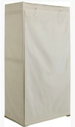 Covered Single Wardrobe - Cream