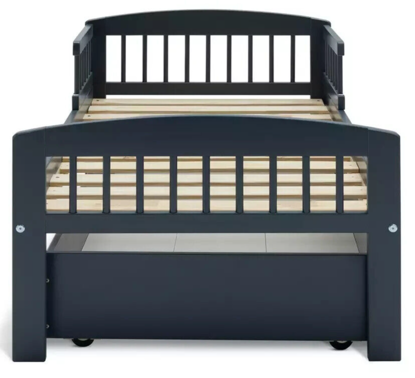 Jesse Toddler Bed With Drawer - Ink Blue