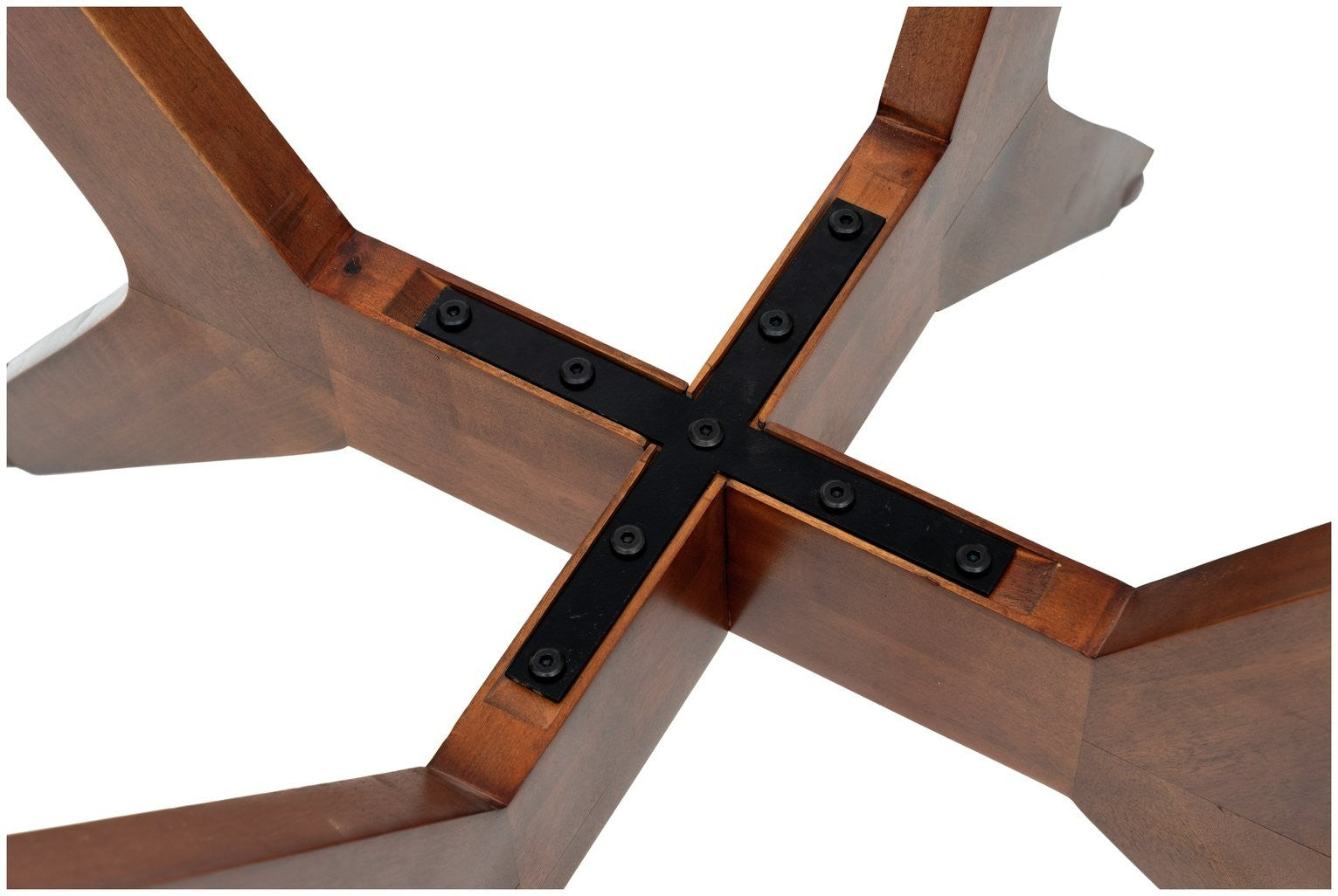 Zela Glass 4 Seater Dining Table - Walnut | Chic Mealtime Setup