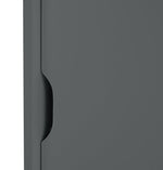 Chloe 2 Door Shoe Storage Cabinet - Grey ( B Grade )