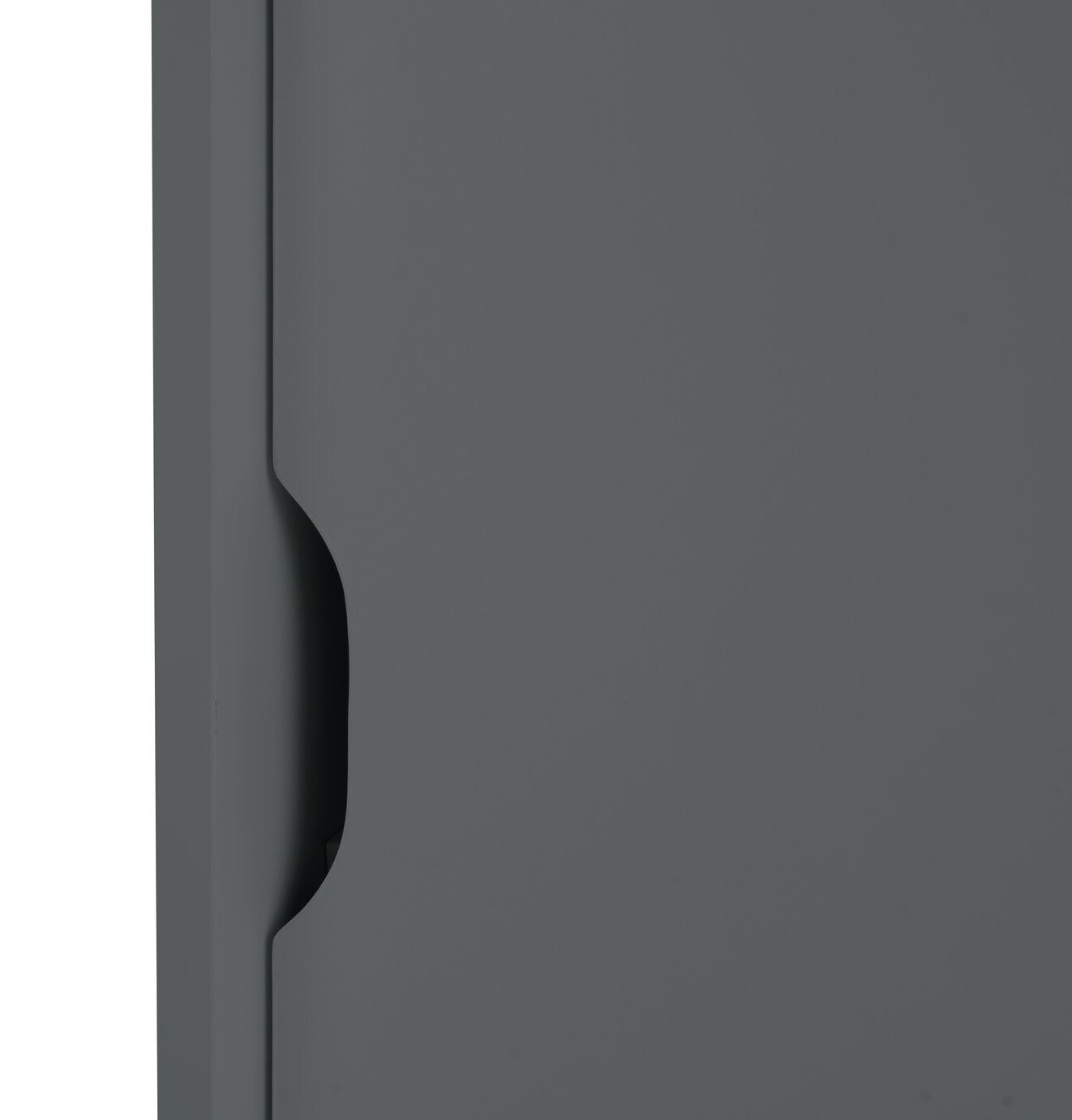 Chloe 2 Door Shoe Storage Cabinet - Grey ( B Grade )